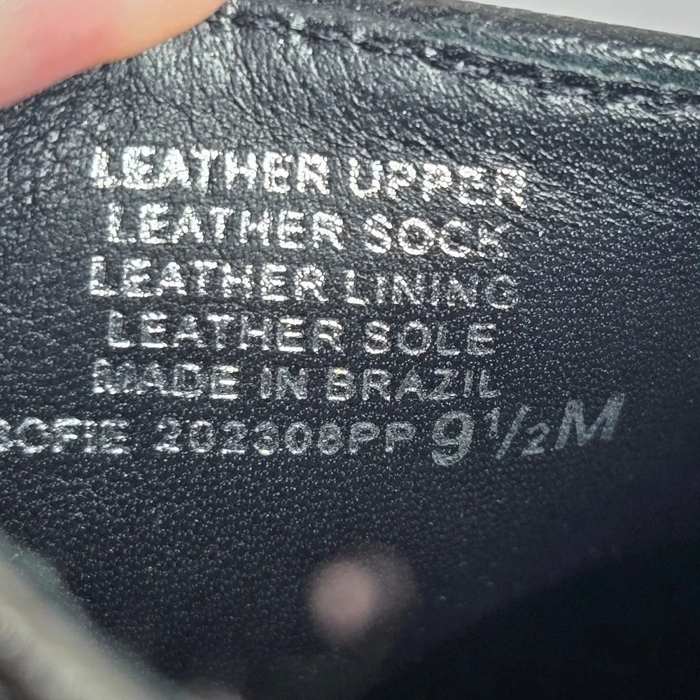 Antonio Melani Sofie Black Leather Pointed Toe Bootie‎ Heels 9.5M Made in Brazil